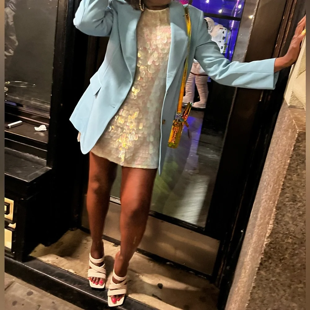 Iridescent disc sequined dress - Picture 5 of 7